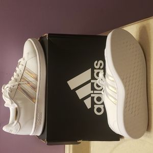 Womens Adidas Grand Court White Tennis shoes